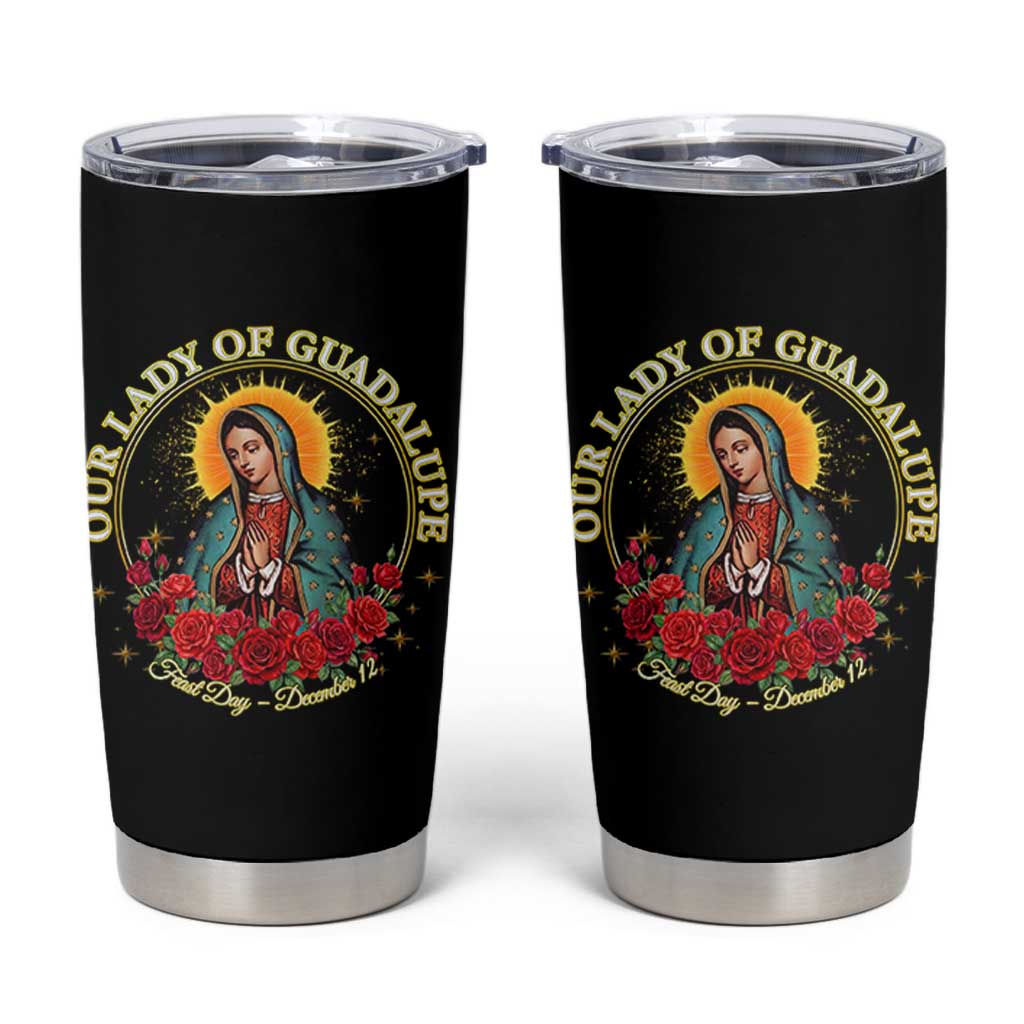 Virgen De Guadalupe Catholic Tumbler Cup Our Lady Of Guadalupe - Wonder Print Shop