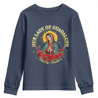Virgen De Guadalupe Catholic Youth Sweatshirt Our Lady Of Guadalupe - Wonder Print Shop