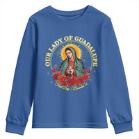 Virgen De Guadalupe Catholic Youth Sweatshirt Our Lady Of Guadalupe - Wonder Print Shop