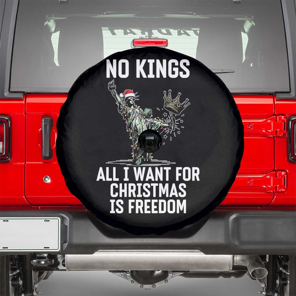 No Kings Spare Tire Cover All I Want For Christmas Is Freedom - Wonder Print Shop