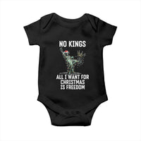No Kings Baby Onesie All I Want For Christmas Is Freedom - Wonder Print Shop