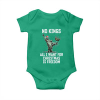 No Kings Baby Onesie All I Want For Christmas Is Freedom - Wonder Print Shop