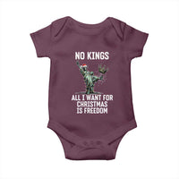 No Kings Baby Onesie All I Want For Christmas Is Freedom - Wonder Print Shop