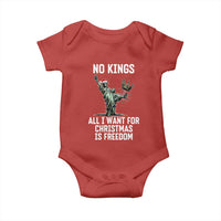 No Kings Baby Onesie All I Want For Christmas Is Freedom - Wonder Print Shop