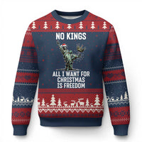 No Kings Ugly Christmas Sweater All I Want For Xmas Is Freedom - Wonder Print Shop