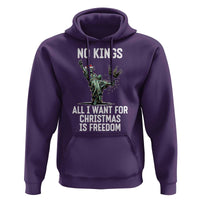 No Kings Hoodie All I Want For Christmas Is Freedom - Wonder Print Shop