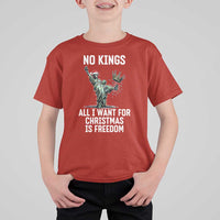 No Kings T Shirt For Kid All I Want For Christmas Is Freedom - Wonder Print Shop