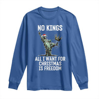 No Kings Long Sleeve Shirt All I Want For Christmas Is Freedom - Wonder Print Shop