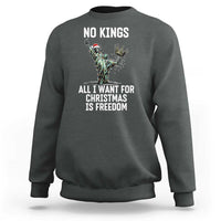 No Kings Sweatshirt All I Want For Christmas Is Freedom - Wonder Print Shop
