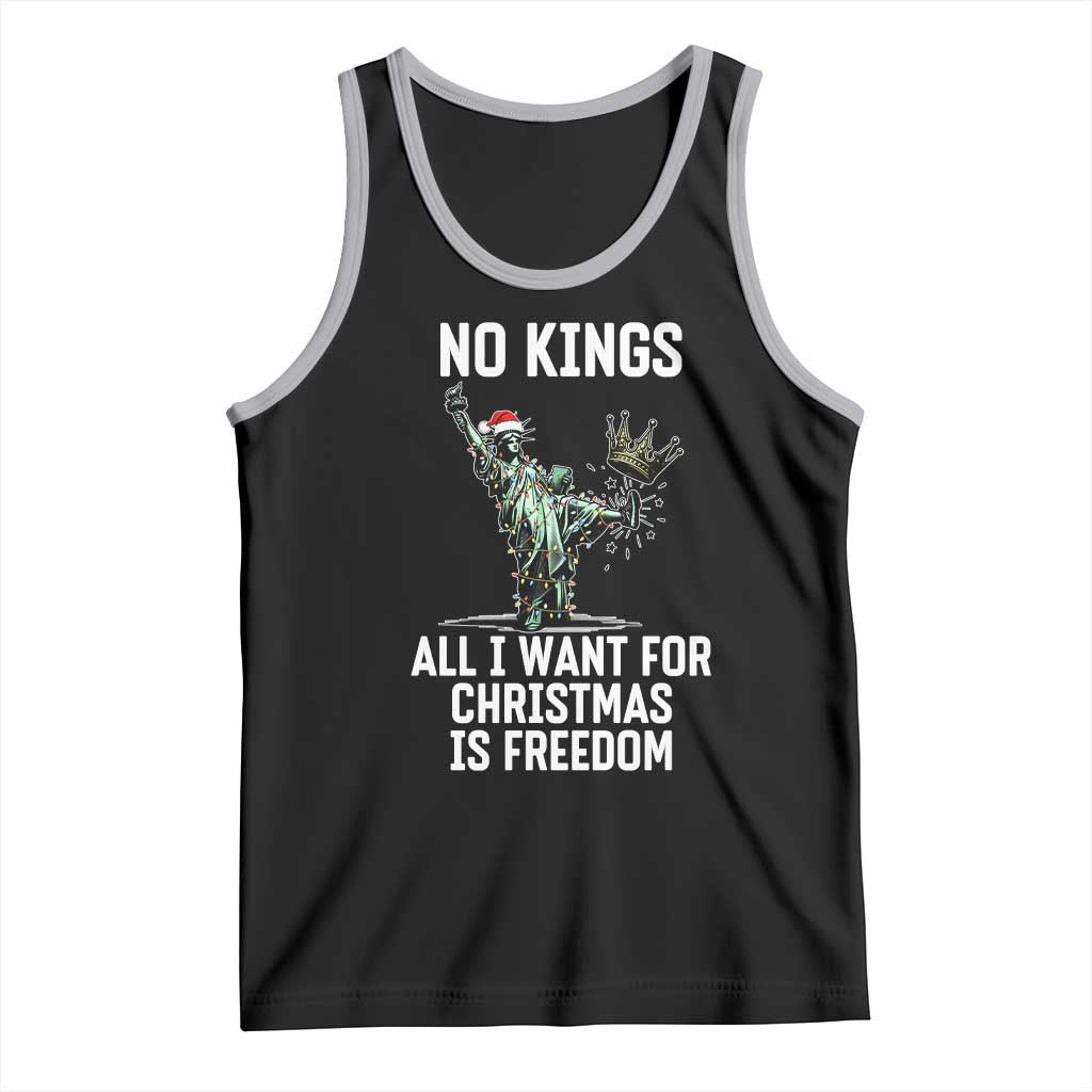 No Kings Tank Top All I Want For Christmas Is Freedom - Wonder Print Shop