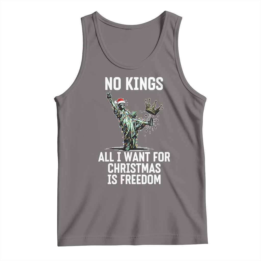 No Kings Tank Top All I Want For Christmas Is Freedom - Wonder Print Shop