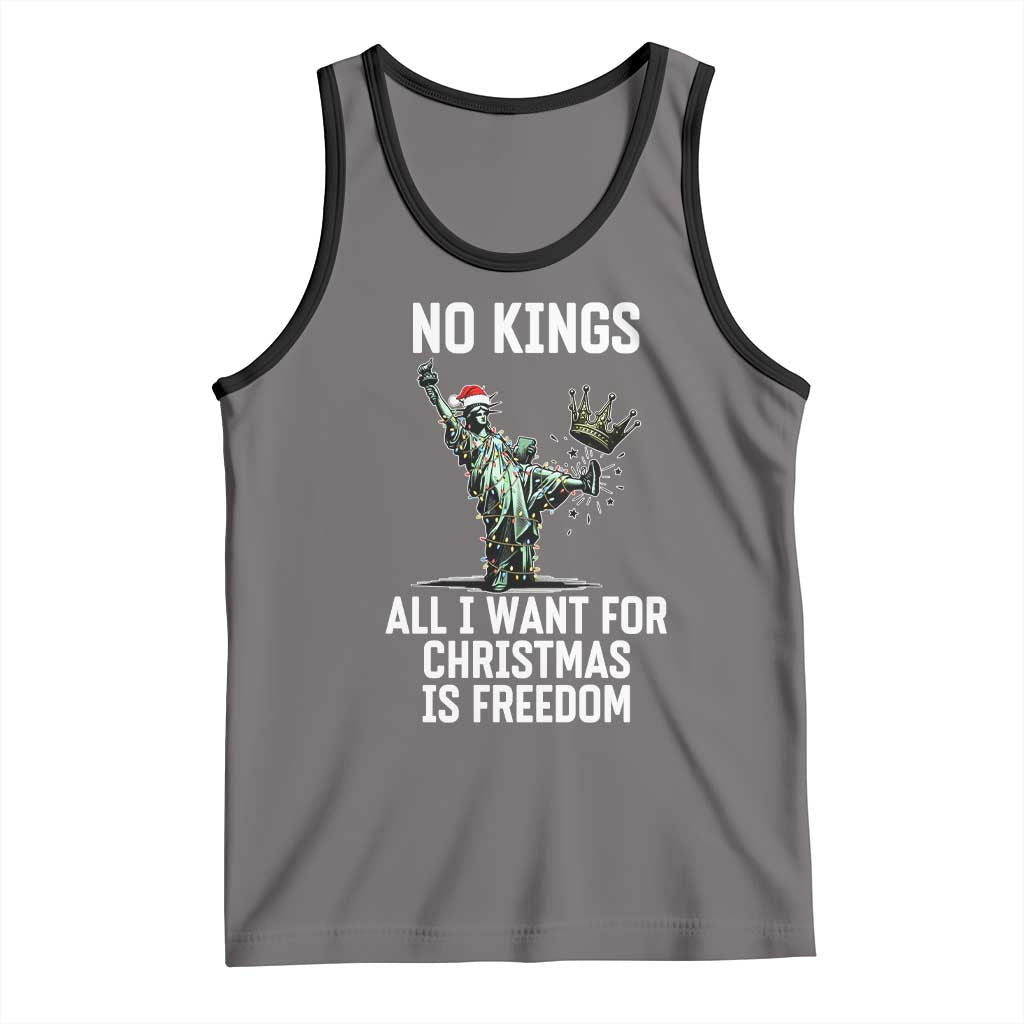 No Kings Tank Top All I Want For Christmas Is Freedom - Wonder Print Shop