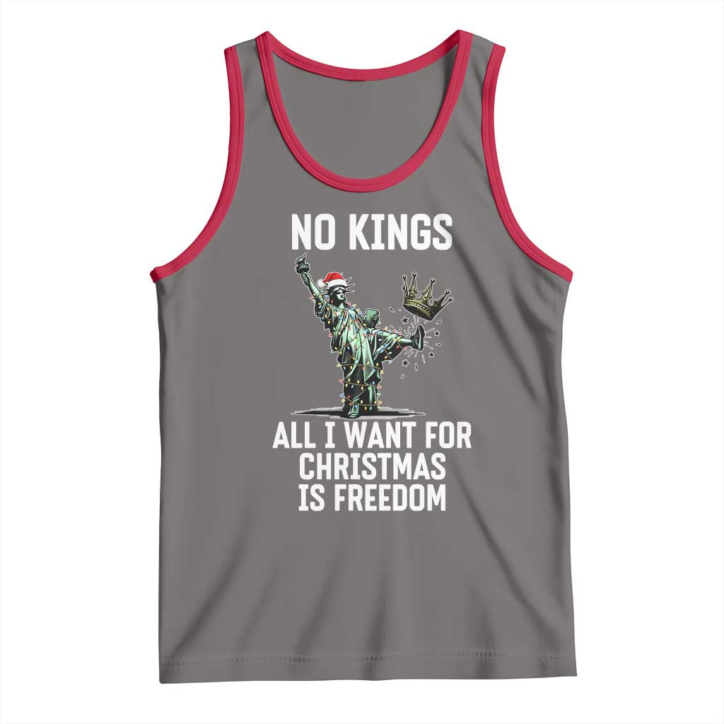 No Kings Tank Top All I Want For Christmas Is Freedom - Wonder Print Shop