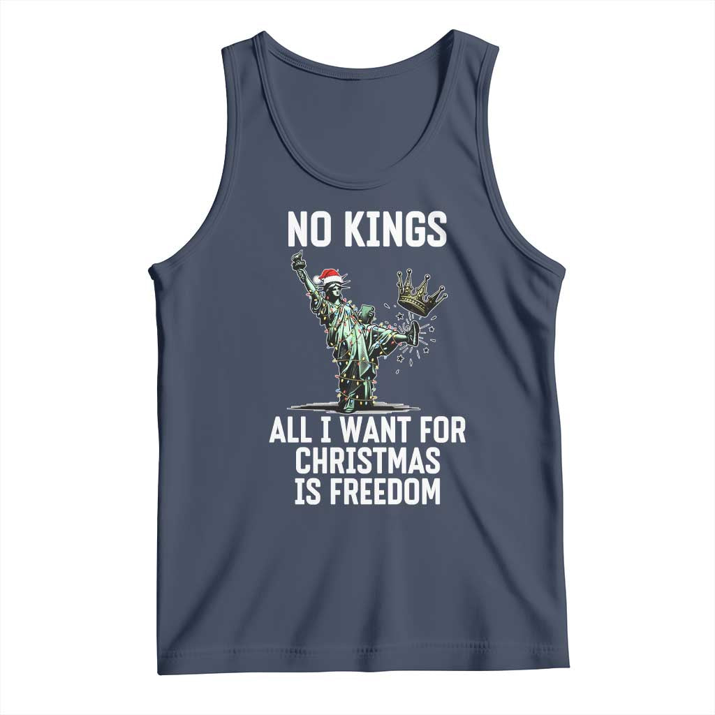 No Kings Tank Top All I Want For Christmas Is Freedom - Wonder Print Shop