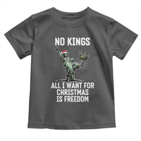No Kings Toddler T Shirt All I Want For Christmas Is Freedom - Wonder Print Shop