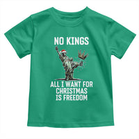 No Kings Toddler T Shirt All I Want For Christmas Is Freedom - Wonder Print Shop