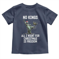 No Kings Toddler T Shirt All I Want For Christmas Is Freedom - Wonder Print Shop