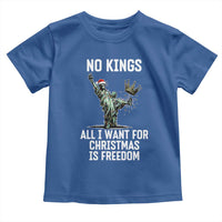 No Kings Toddler T Shirt All I Want For Christmas Is Freedom - Wonder Print Shop