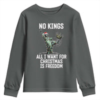 No Kings Youth Sweatshirt All I Want For Christmas Is Freedom - Wonder Print Shop