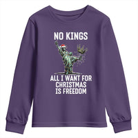 No Kings Youth Sweatshirt All I Want For Christmas Is Freedom - Wonder Print Shop