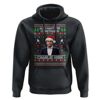 Charlie Kirk Christmas Hoodie Freedom Memorial Patriotic Christian Xmas - Wonder Print Shop