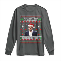 Charlie Kirk Christmas Long Sleeve Shirt Freedom Memorial Patriotic Christian Xmas - Wonder Print Shop