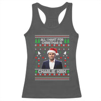 Charlie Kirk Christmas Racerback Tank Top Freedom Memorial Patriotic Christian Xmas - Wonder Print Shop