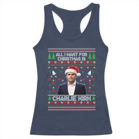Charlie Kirk Christmas Racerback Tank Top Freedom Memorial Patriotic Christian Xmas - Wonder Print Shop