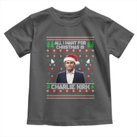 Charlie Kirk Christmas Toddler T Shirt Freedom Memorial Patriotic Christian Xmas - Wonder Print Shop