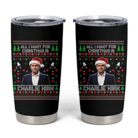 Charlie Kirk Christmas Tumbler Cup Freedom Memorial Patriotic Christian Xmas - Wonder Print Shop