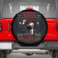 Charlie Kirk Christmas Spare Tire Cover Freedom To Say Merry Christmas - Wonder Print Shop
