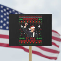 Charlie Kirk Christmas Protest Sign Freedom To Say Merry Christmas - Wonder Print Shop