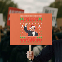 Charlie Kirk Christmas Protest Sign Freedom To Say Merry Christmas - Wonder Print Shop