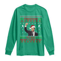 Charlie Kirk Christmas Long Sleeve Shirt Freedom To Say Merry Christmas - Wonder Print Shop