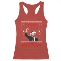 Charlie Kirk Christmas Racerback Tank Top Freedom To Say Merry Christmas - Wonder Print Shop