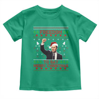 Charlie Kirk Christmas Toddler T Shirt Freedom To Say Merry Christmas - Wonder Print Shop