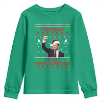 Charlie Kirk Christmas Youth Sweatshirt Freedom To Say Merry Christmas - Wonder Print Shop