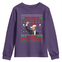 Charlie Kirk Christmas Youth Sweatshirt Freedom To Say Merry Christmas - Wonder Print Shop