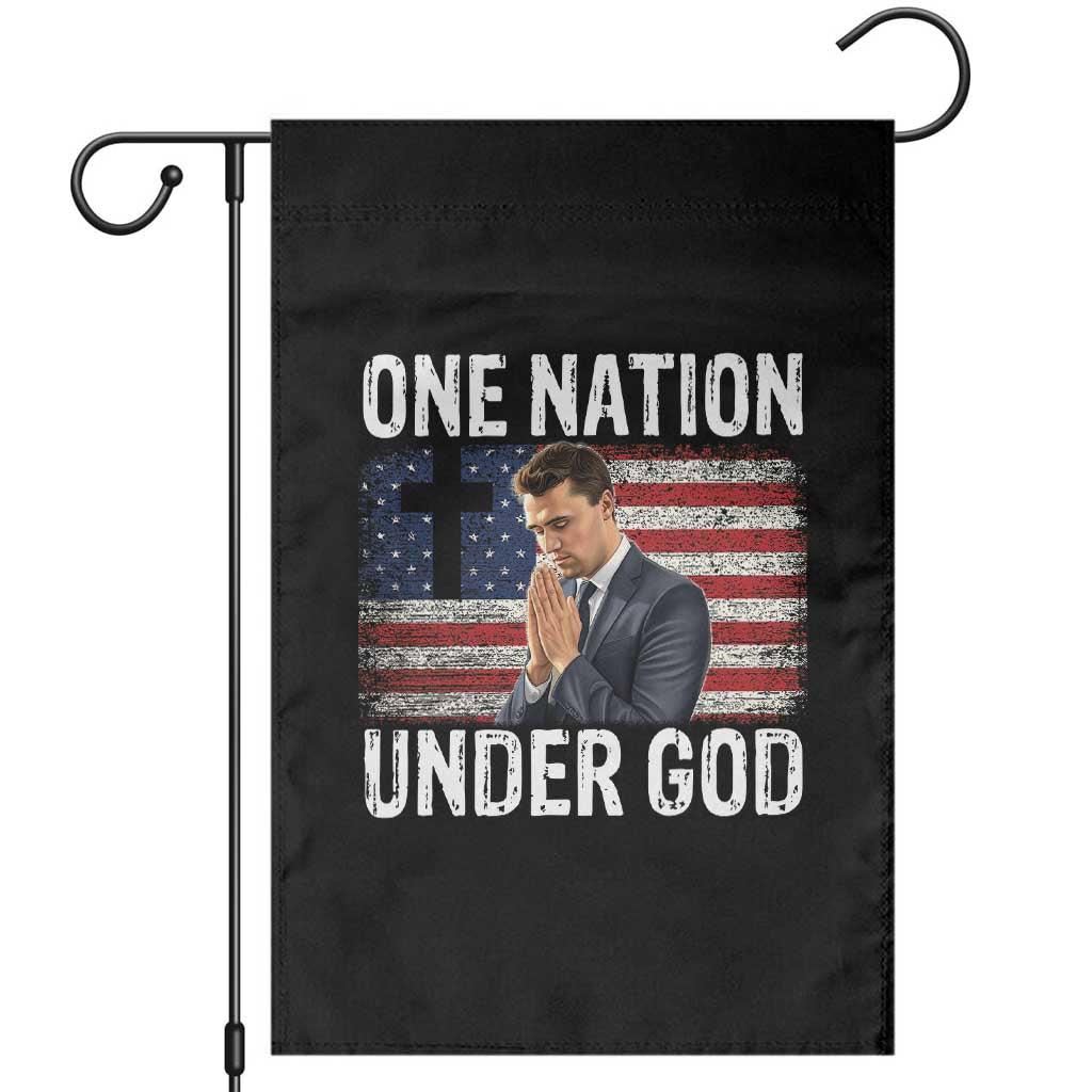 Charlie Kirk Christian Garden Flag One Nation Under God Patriotic Faith - Wonder Print Shop