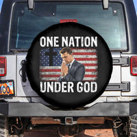 Charlie Kirk Christian Spare Tire Cover One Nation Under God Patriotic Faith - Wonder Print Shop