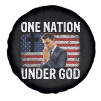 Charlie Kirk Christian Spare Tire Cover One Nation Under God Patriotic Faith - Wonder Print Shop