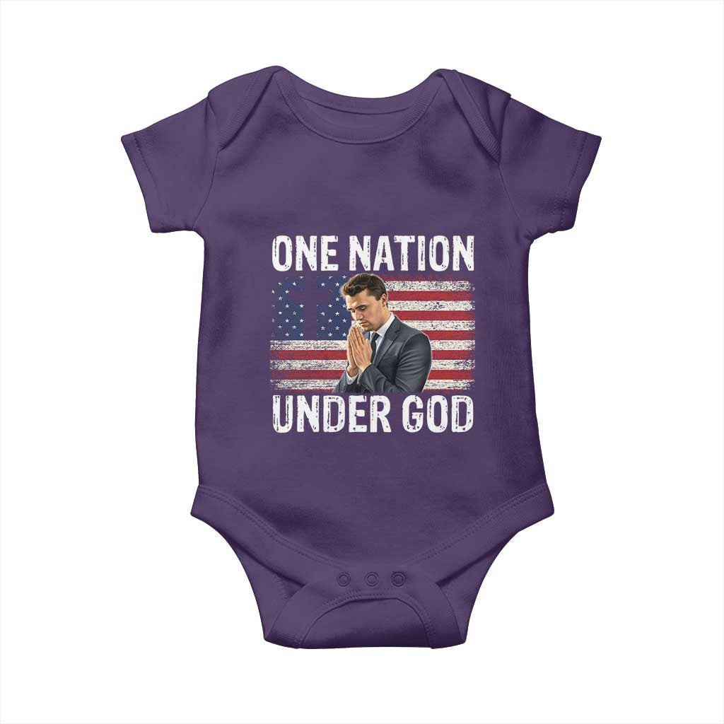Charlie Kirk Christian Baby Onesie One Nation Under God Patriotic Faith - Wonder Print Shop