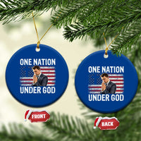 Charlie Kirk Christian Ceramic Ornament One Nation Under God Patriotic Faith - Wonder Print Shop