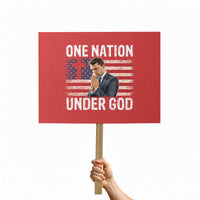 Charlie Kirk Christian Protest Sign One Nation Under God Patriotic Faith - Wonder Print Shop