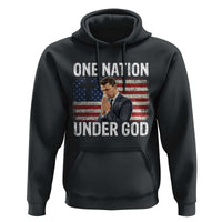 Charlie Kirk Christian Hoodie One Nation Under God Patriotic Faith - Wonder Print Shop