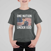 Charlie Kirk Christian T Shirt For Kid One Nation Under God Patriotic Faith - Wonder Print Shop