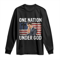 Charlie Kirk Christian Long Sleeve Shirt One Nation Under God Patriotic Faith - Wonder Print Shop
