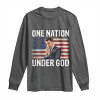 Charlie Kirk Christian Long Sleeve Shirt One Nation Under God Patriotic Faith - Wonder Print Shop