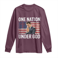 Charlie Kirk Christian Long Sleeve Shirt One Nation Under God Patriotic Faith - Wonder Print Shop