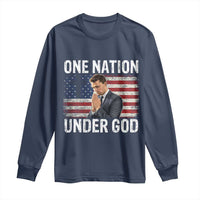 Charlie Kirk Christian Long Sleeve Shirt One Nation Under God Patriotic Faith - Wonder Print Shop